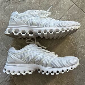 GUC 10 K-Swiss 10 White Tubes Comfort Technology Mesh Athletic Sneakers